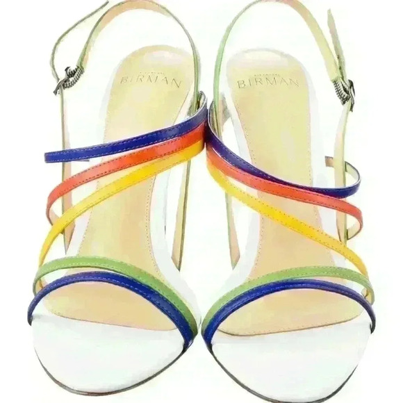 ALEXANDRE BIRMAN Strappy Leather Slingback Mult—Color Sandals - Picture 15 of 16